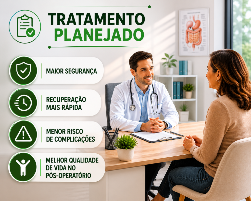 Tratamento planejado colecistectomia